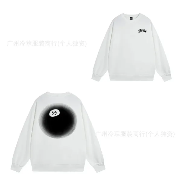 Stüssy 8-Ball Graphic Hoodie White - 1