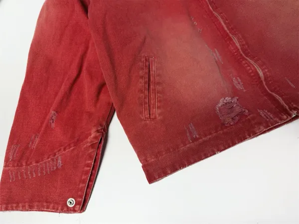 E.R.D. Distressed Red Workwear Jacket - 17