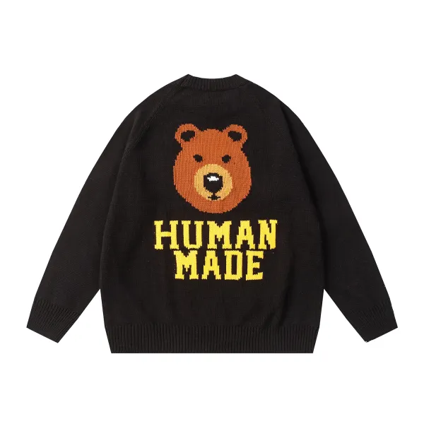 Human Made Dog Knit Sweater Army Green - 6