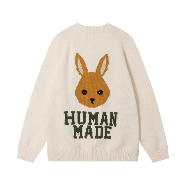 Human Made Dog Knit Sweater Army Green - 13