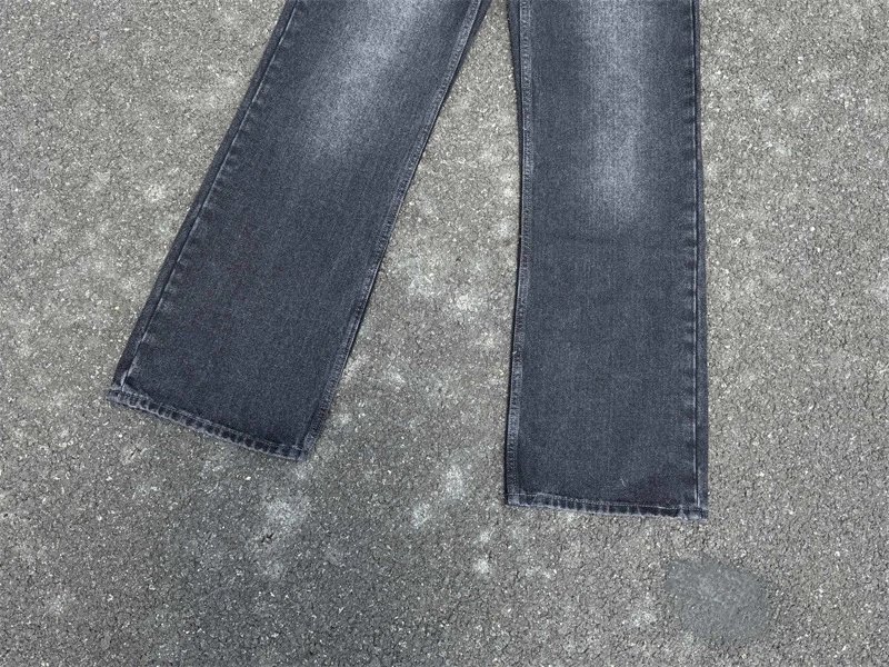 Customized Distressed Chain-Adorned Wide-Leg Jeans - 13
