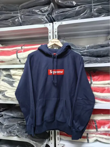 Supreme Box Logo Color-Block Hoodie Red/Brown - 6