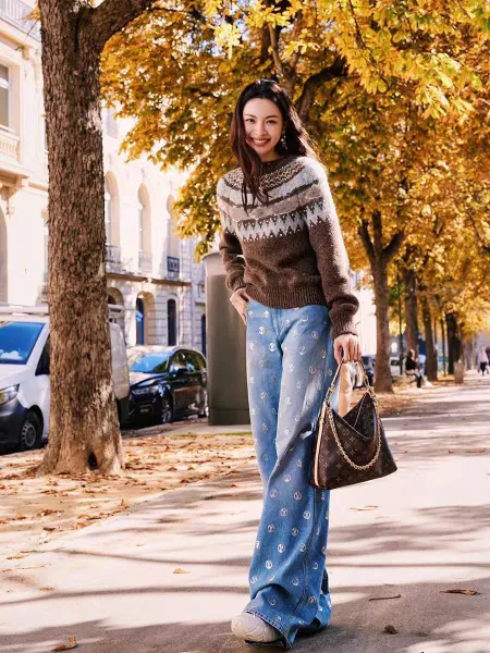 Missoni Fair Isle Knit Sweater Brown Multicolor - 8