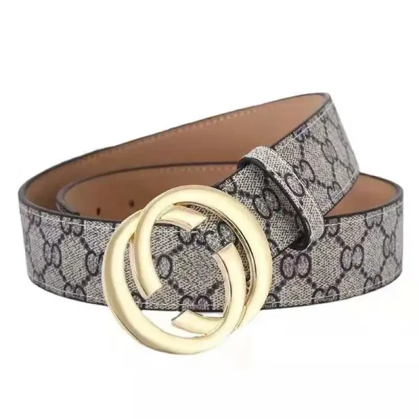 Gucci Double G Interlocking Buckle Leather Belt Black - 10