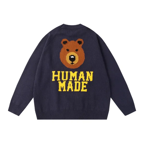 Human Made Dog Knit Sweater Army Green - 10