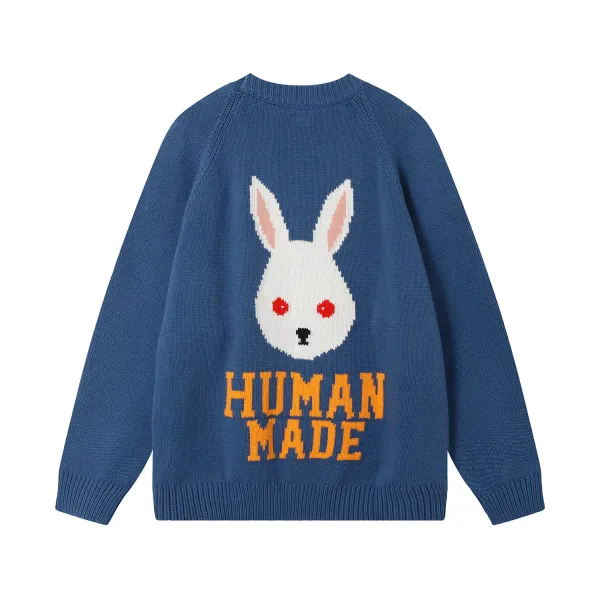 Human Made Rabbit Knit Sweater Navy - 1