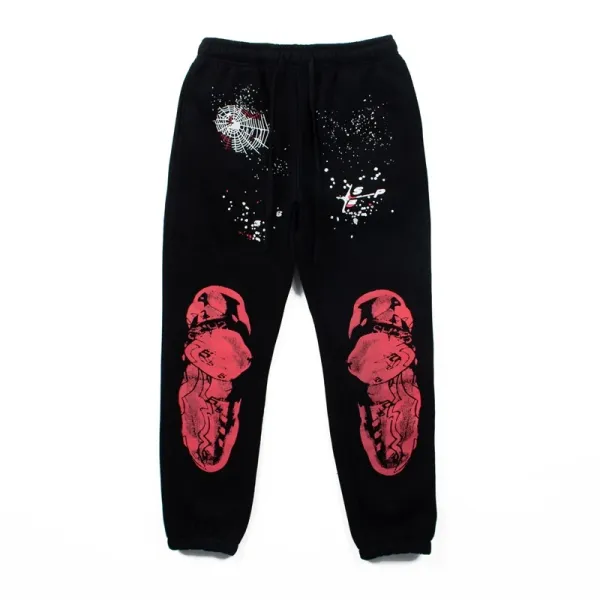 Off-White x Spider-Man Graphic Print Black Sweatpants - 1