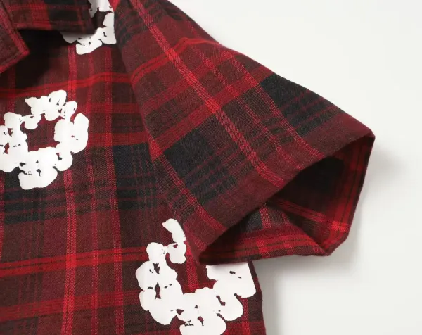 Burberry Check Print Floral Shorts Red - 18