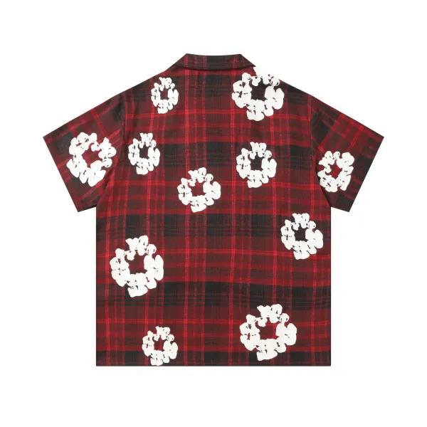 Burberry Check Print Floral Shorts Red - 12