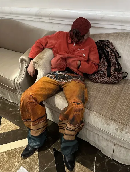 E.R.D. Distressed Red Workwear Jacket - 10