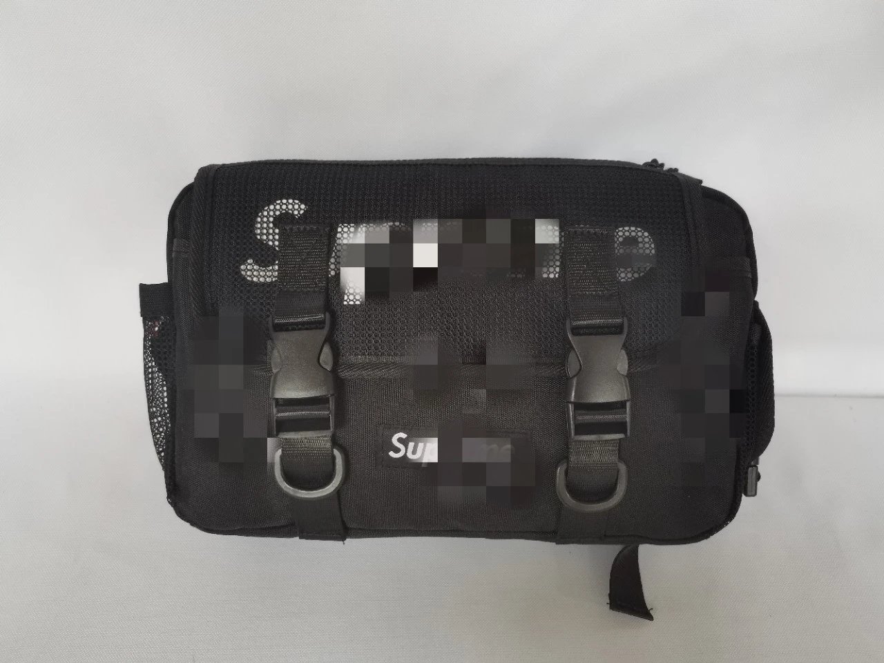 Supreme Mesh Utility Belt Bag Light Blue Camo Crossbody Bag - 4