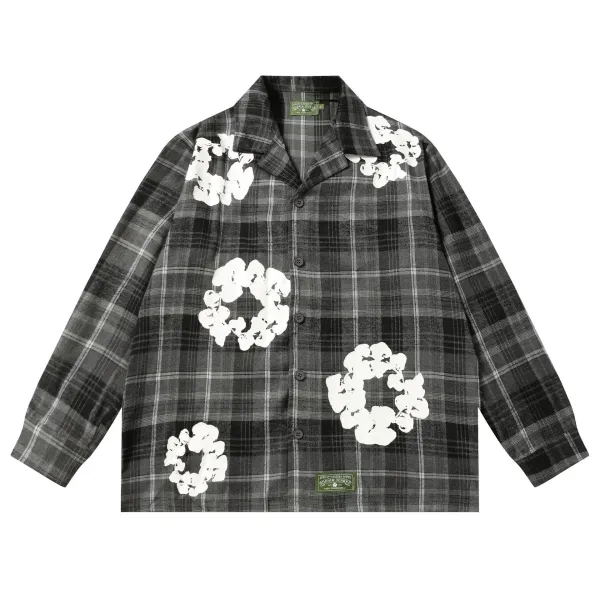 Adenim Tears x African Diaspora Goods Plaid Floral Shirt - 1