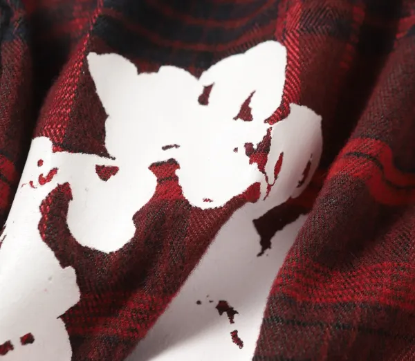 Burberry Check Print Floral Shorts Red - 27