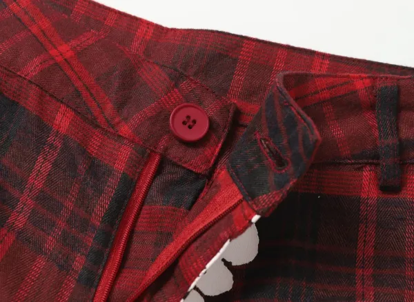 Burberry Check Print Floral Shorts Red - 25