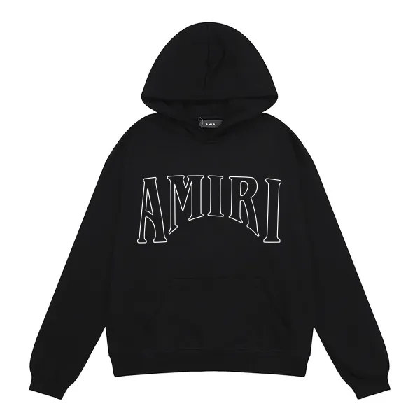 Amiri Arch Logo Hoodie Black - 1