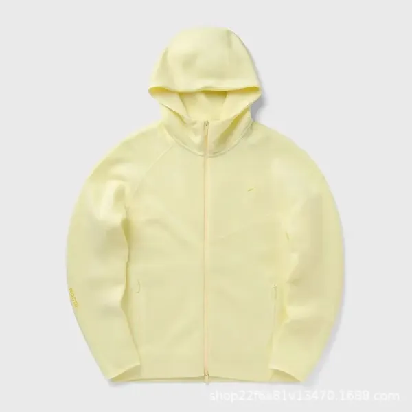 Nike Tech Fleece Hoodie Pale Yellow Full-Zip Hoodie - 1