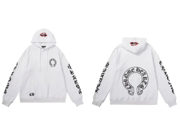 Chrome Hearts Cross Embroidered Black Hoodie - 9