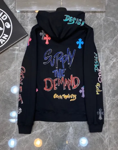 Chrome Hearts x Supply & Demand Black Graphic Hoodie - 1