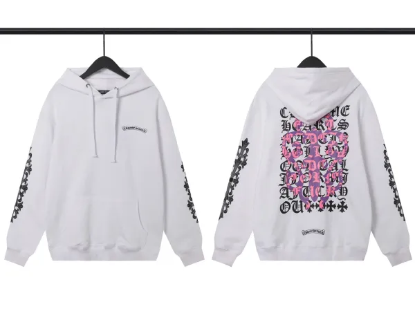 Chrome Hearts Cross Embroidered Black Hoodie - 27