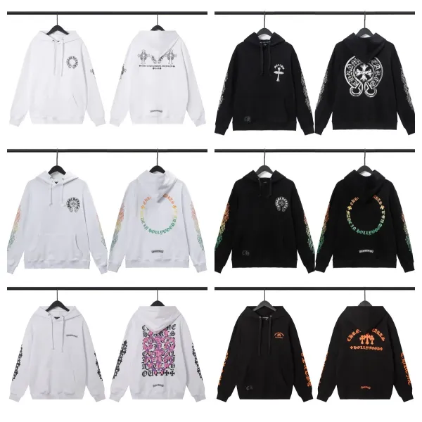 Chrome Hearts Cross Embroidered Black Hoodie - 3