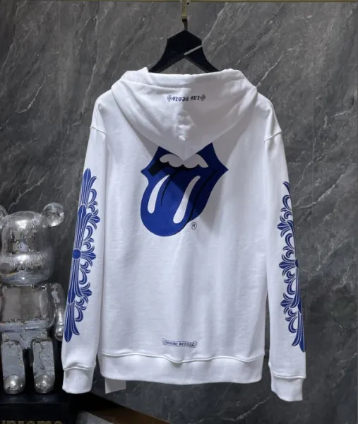 Chrome Hearts Cross Motif Hoodie White - 15