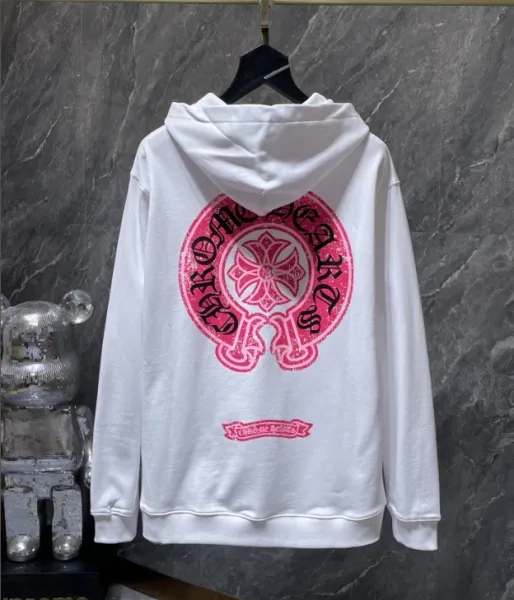 Chrome Hearts Cross Motif Hoodie White - 19
