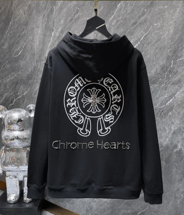 Chrome Hearts Cross Motif Hoodie White - 22