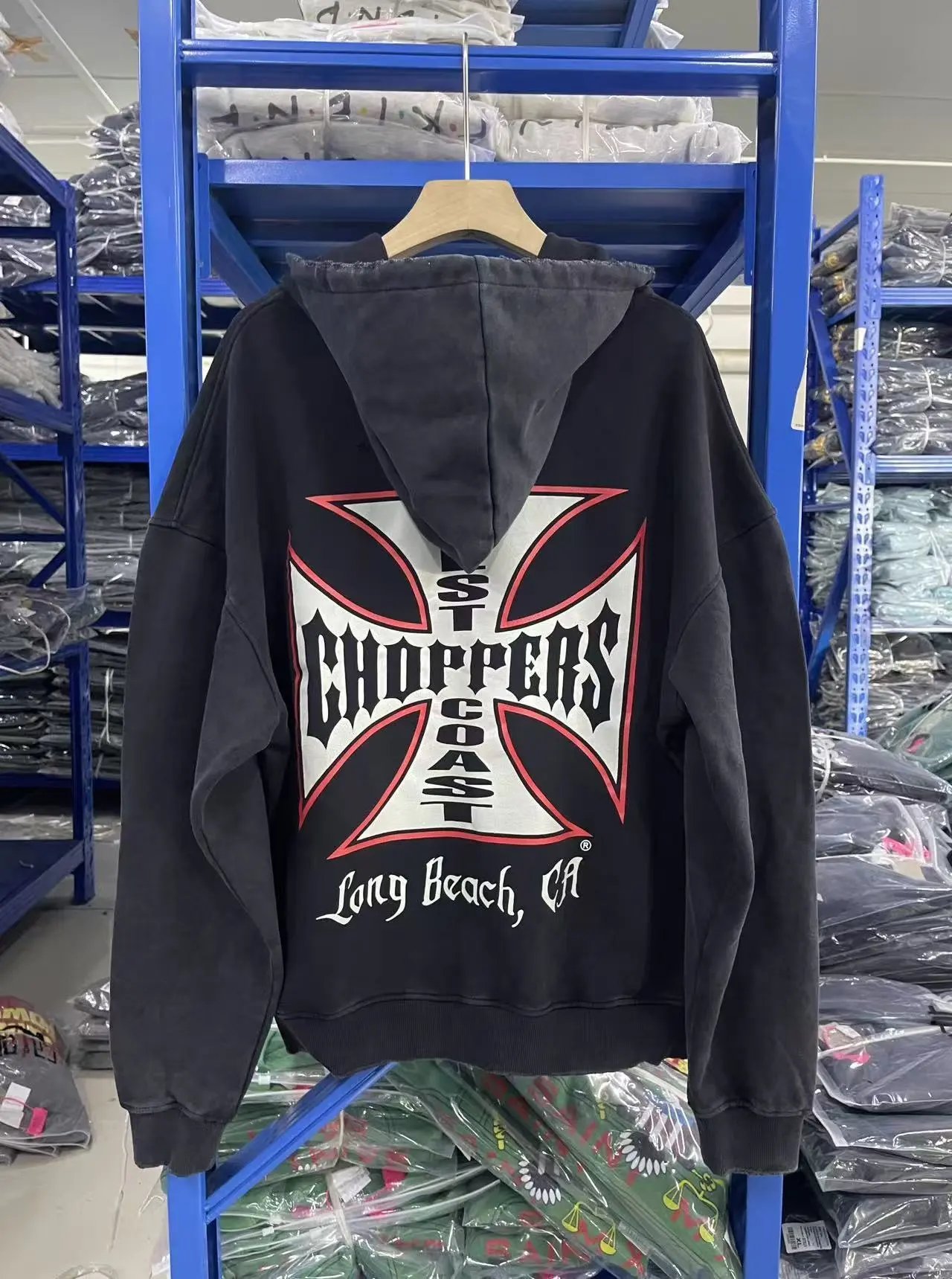 Iron Cross Remake Distressed Zip Hoodie photo 7
