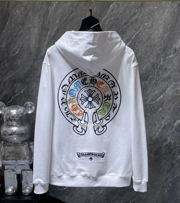 Chrome Hearts Cross Motif Hoodie White - 8