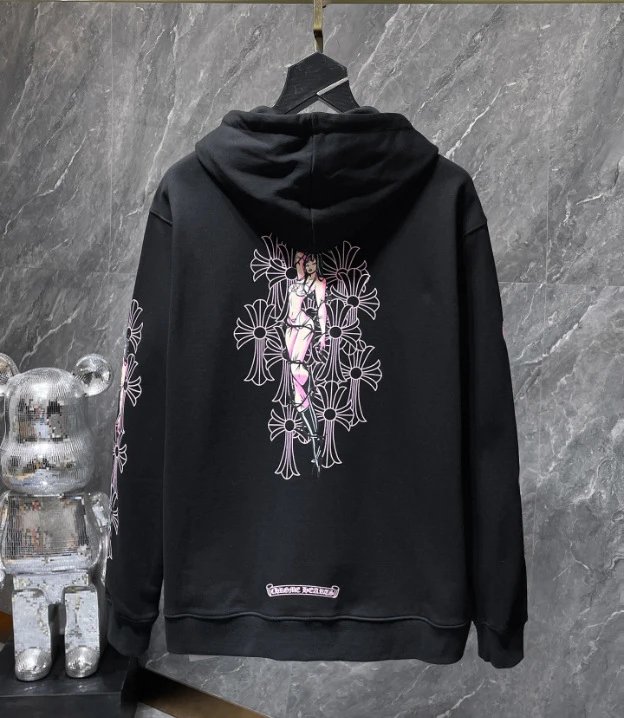 Chrome Hearts Cross Motif Hoodie White - 12