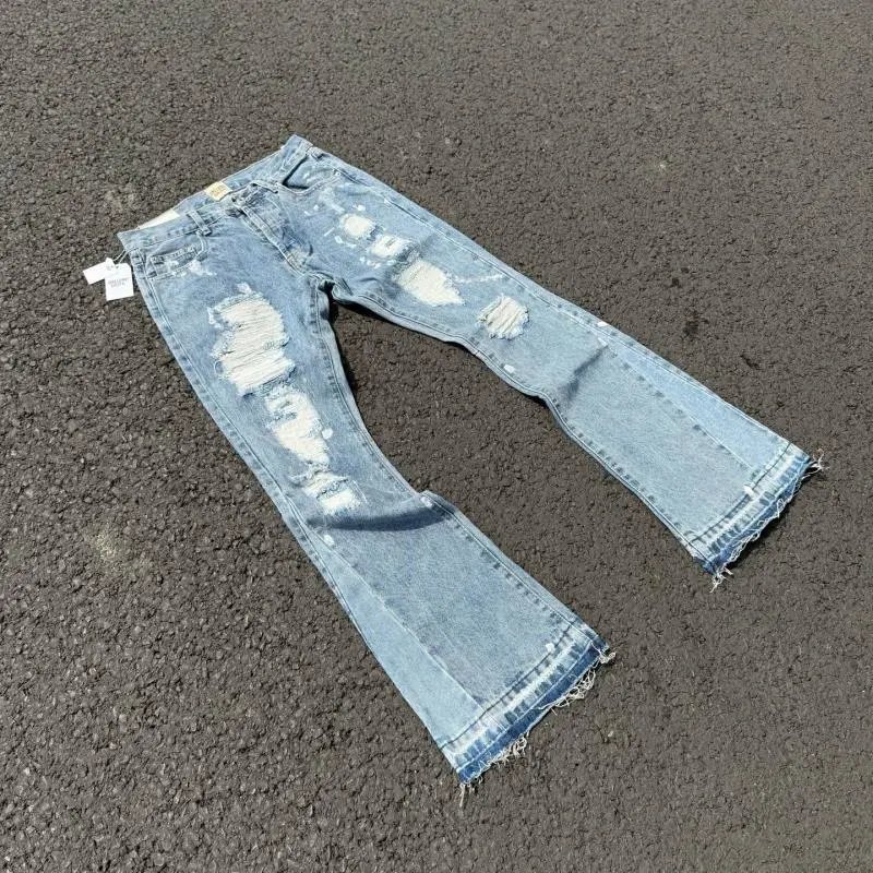 Distressed Flared Jeans [31 styles]