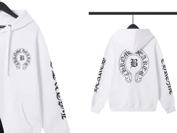 Chrome Hearts Cross Embroidered Black Hoodie - 38
