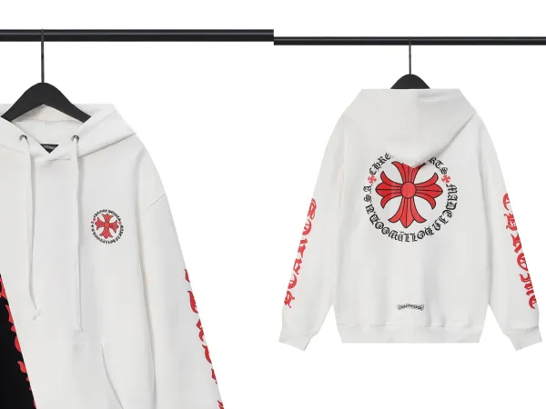 Chrome Hearts Cross Embroidered Black Hoodie - 29