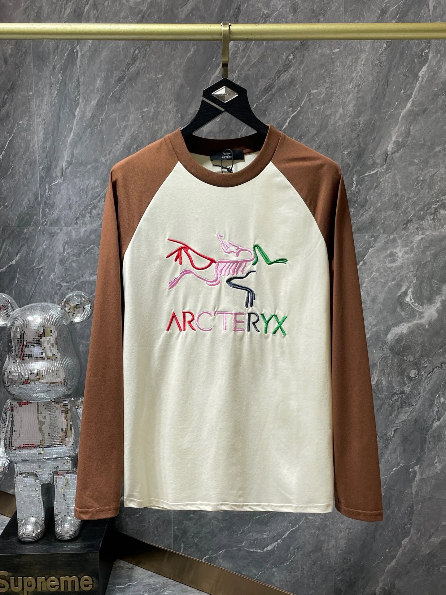Chrome Hearts Triple Cross Black Long-Sleeve Tee with Lip and Bow Print - 8