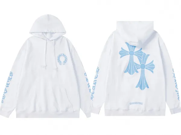 Chrome Hearts Cross Embroidered Black Hoodie - 25
