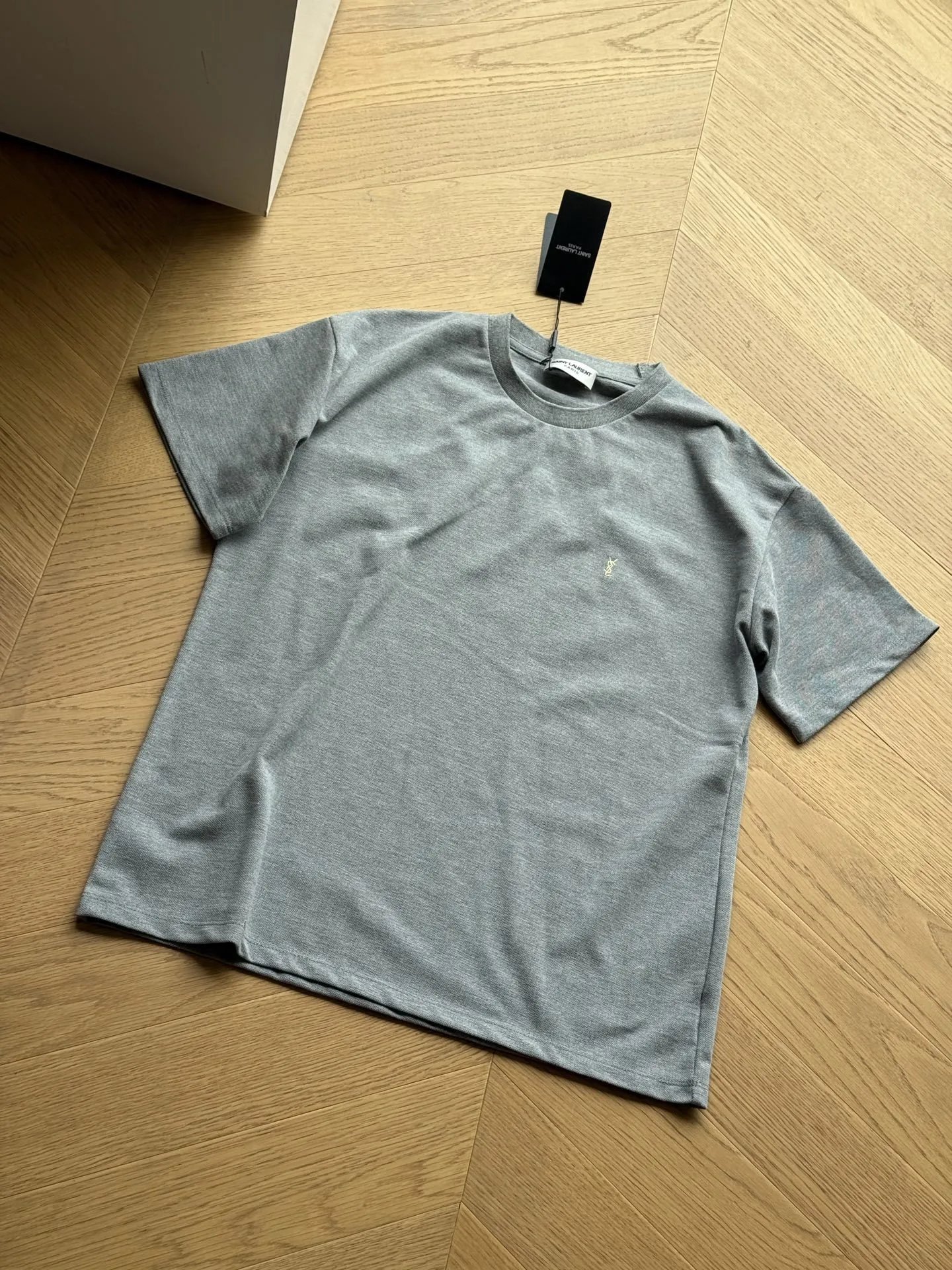 Embroidered Logo Pique Cotton T-Shirt photo 6