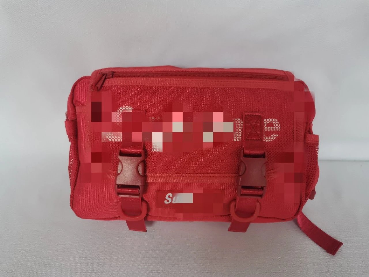 Supreme Mesh Utility Belt Bag Light Blue Camo Crossbody Bag - 6