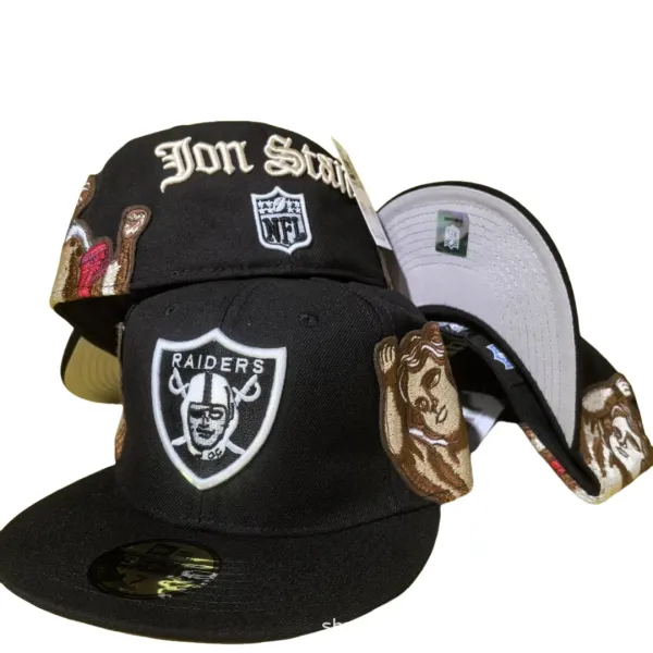 New Era x Jon Staab x Oakland Raiders Collaboration Snapback Cap Black - 1