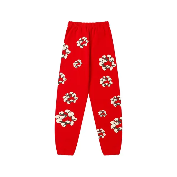 Gucci Cotton Poppy-Print Sweatpants Red - 28