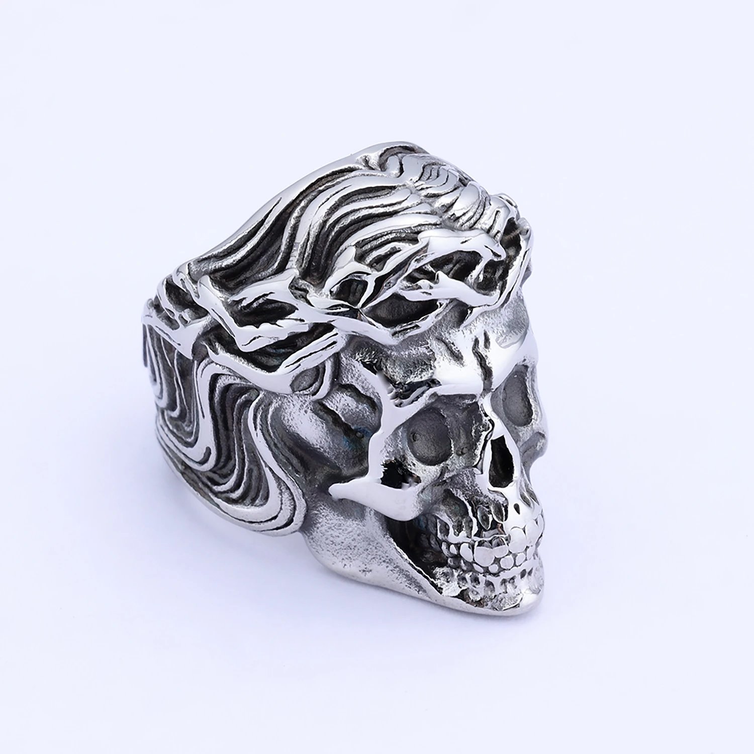 Skull Head Ring Gothic