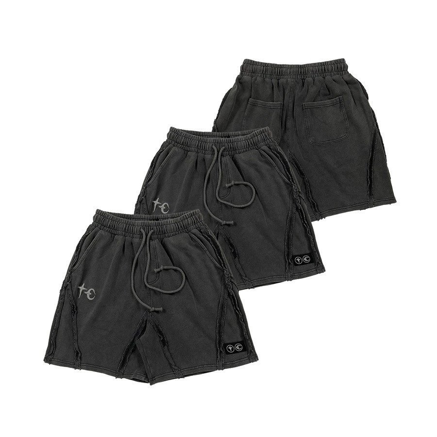 Thug Club Heavy Embroidered Star Moon Wide Shorts