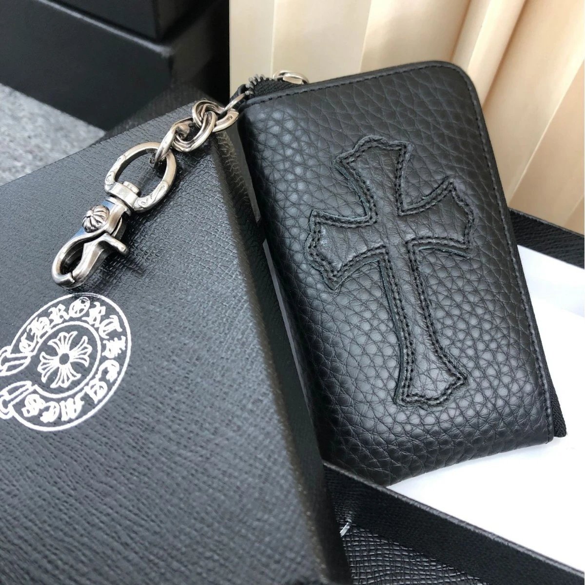 Cross Leather Coin Purse
