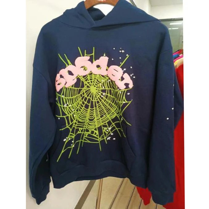 450G Spider Web Embroidery Thick Hoodie SP5 photo 4