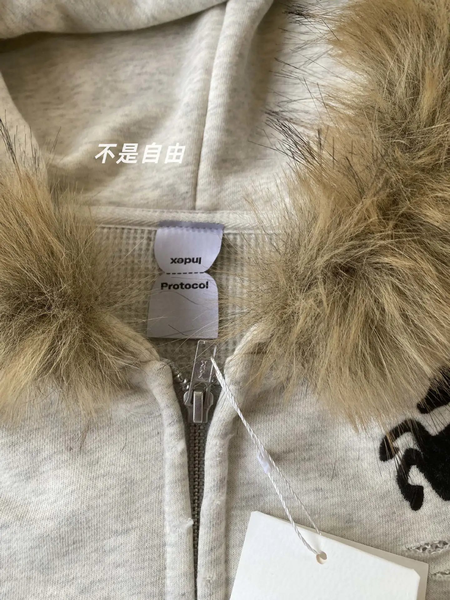 Grailz Washed Spliced Zip Hoodie photo 8