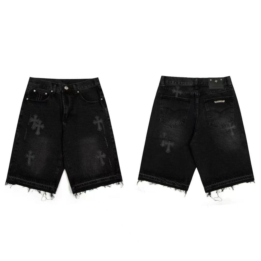 Chrome Hearts Cross Sanskrit Denim Shorts photo 8