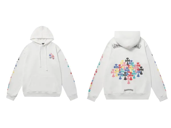 Chrome Hearts Cross Embroidered Black Hoodie - 12