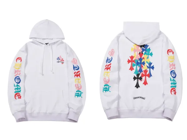 Chrome Hearts Cross Embroidered Black Hoodie - 33