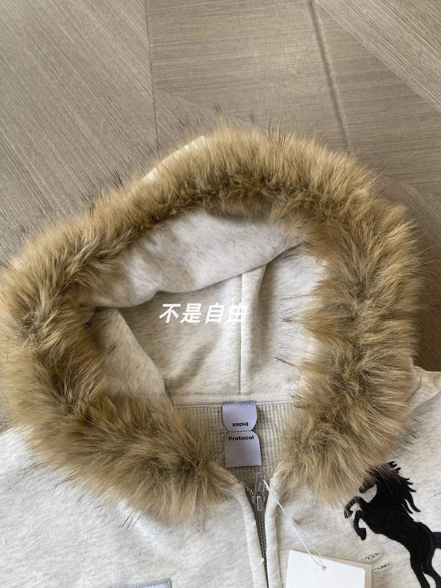 Grailz Washed Spliced Zip Hoodie photo 7