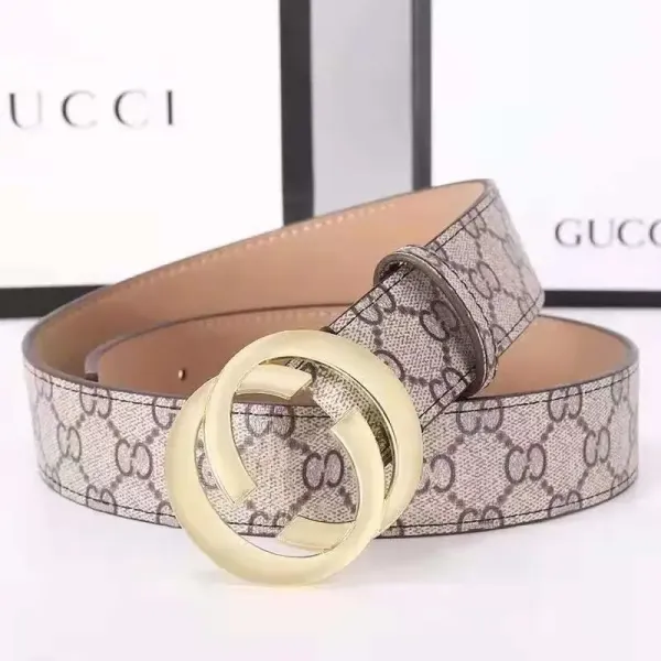 Gucci Double G Interlocking Buckle Leather Belt Black - 8