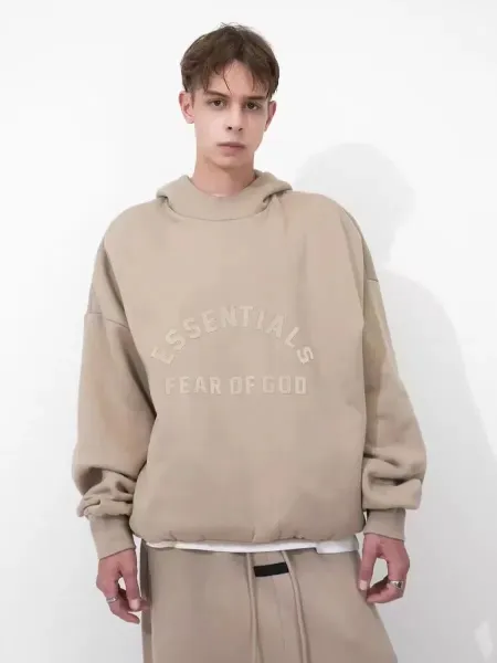 Fear of God Essentials Arch Logo Black Crewneck Sweatshirt - 8